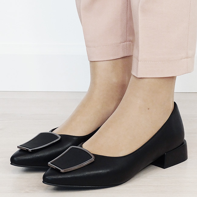 Pantofi negri comozi din piele naturala B-BY6921-2 03 [1]