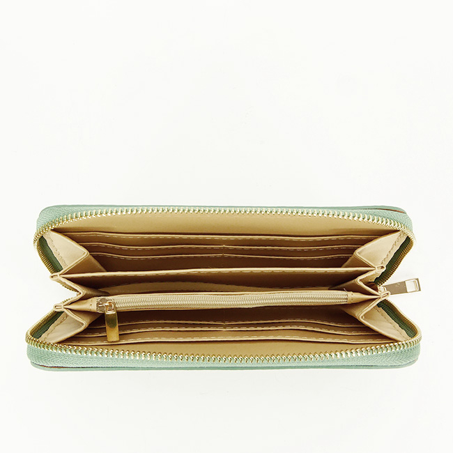 Mentazöld valódi bőr pénztárca 8954 07 [4]