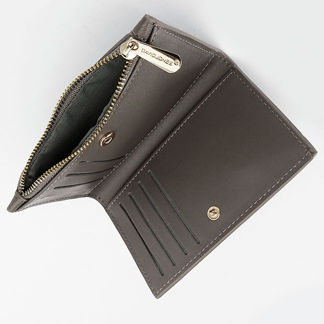 Sötétszürke David Jones Paris pénztárca P150 05 [5]