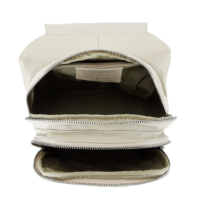 Rucsac crem din piele naturala B-8906 122 [6]