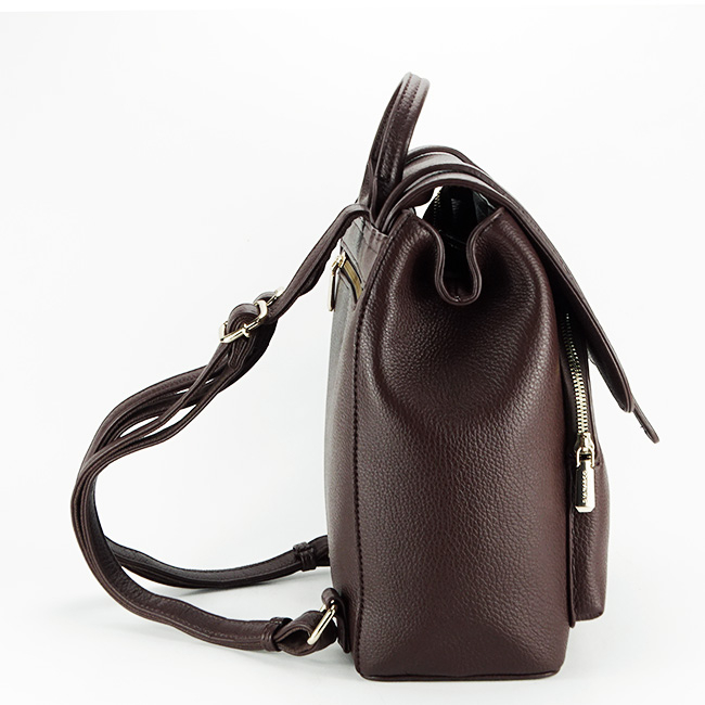 Rucsac dama casual cu clapeta  B-DOS3411-1 119 Cafeniu Maro cafeniu