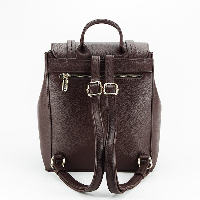 Rucsac dama casual cu clapeta  B-DOS3411-1 119 Cafeniu Maro cafeniu