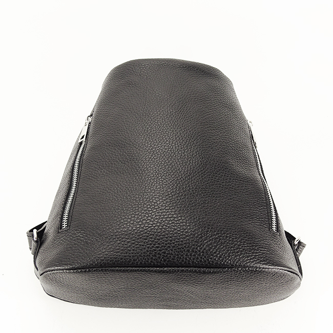 Rucsac dama din piele naturala 2 in 1 B-8980 121, Negru Negru