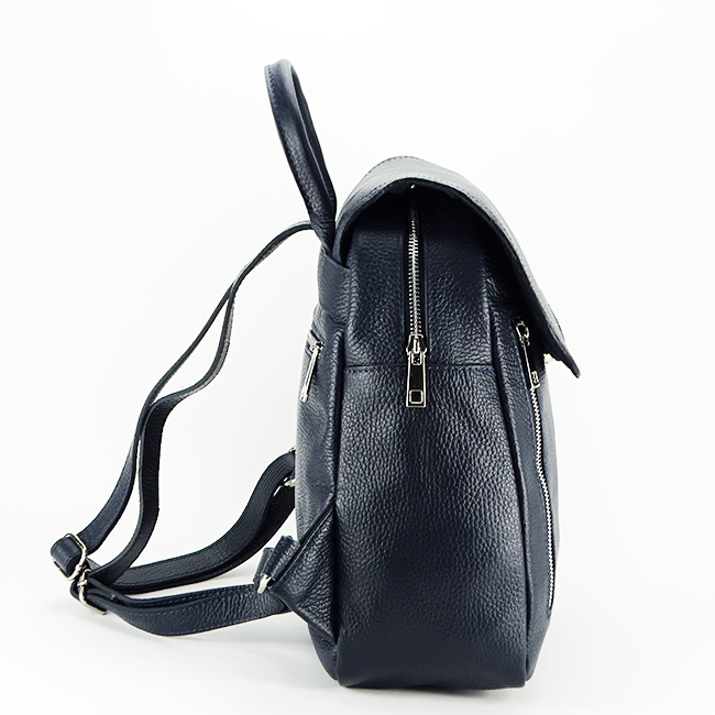 Rucsac din piele naturala B-8987 123 Bleumarin [2]