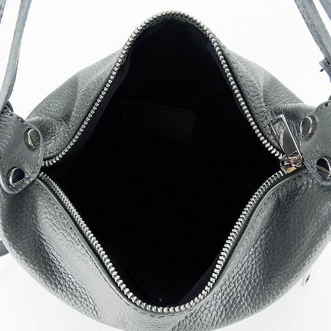 Geanta convertibila in rucsac din piele naturala B-8980 121, Gri Gri