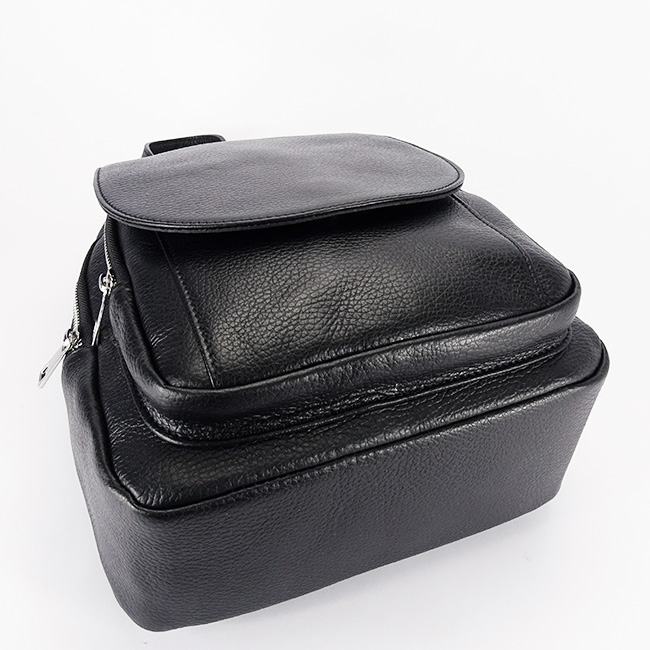 Rucsac din piele naturala negru B-8906 122 [5]