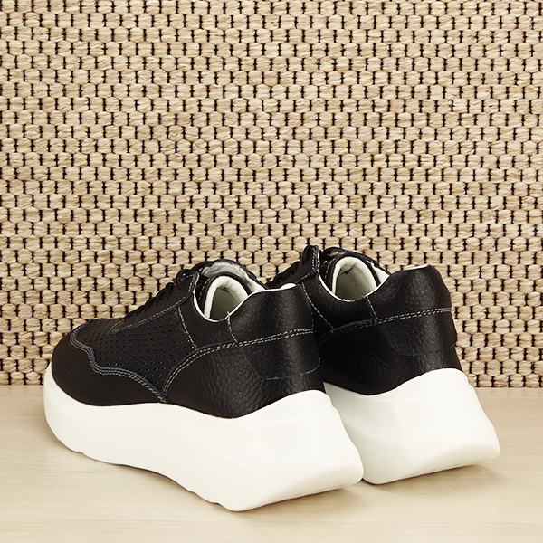 Sneakers piele naturala Aniela negru M5 [3]