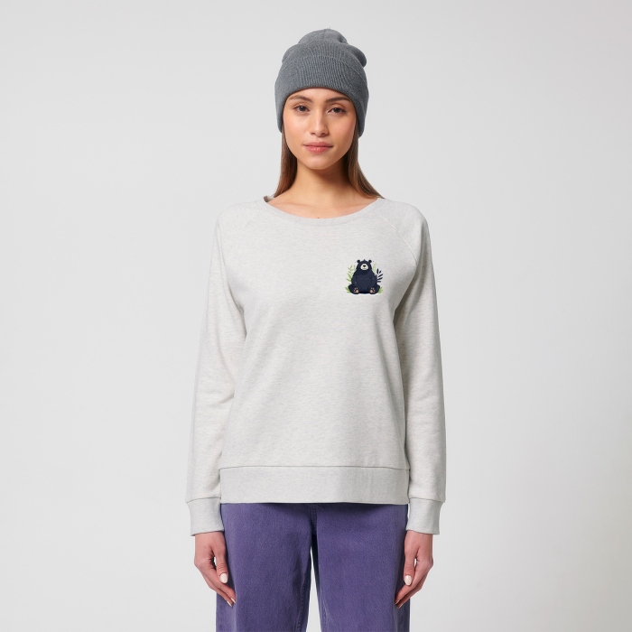 Women's Relaxed Fit Sweatshirt, Zen bear [3]