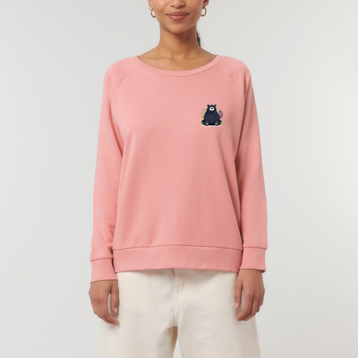 Women's Relaxed Fit Sweatshirt, Zen bear [3]