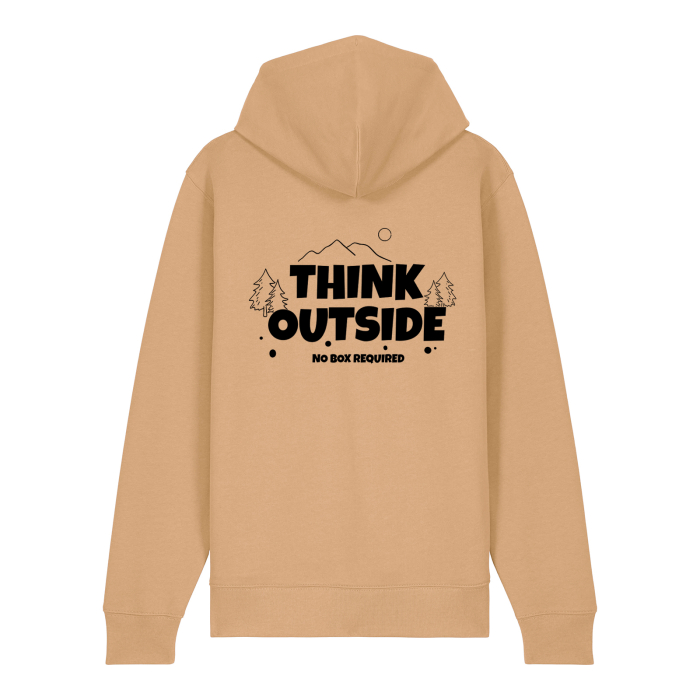 Hanorac gros cu fermoar, Think outside [2]
