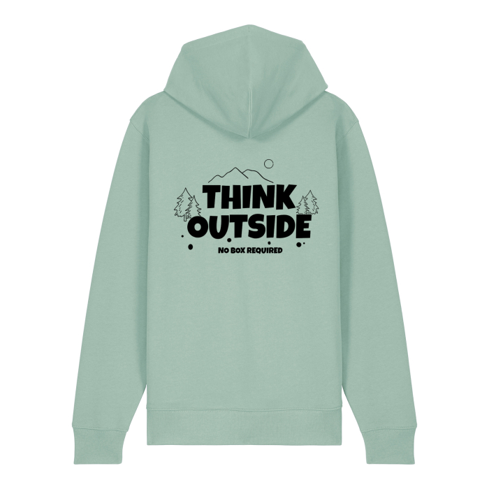 Hanorac gros cu fermoar, Think outside [2]