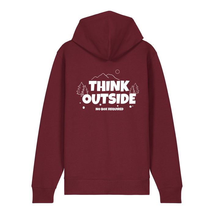 Hanorac gros cu fermoar, Think outside [2]