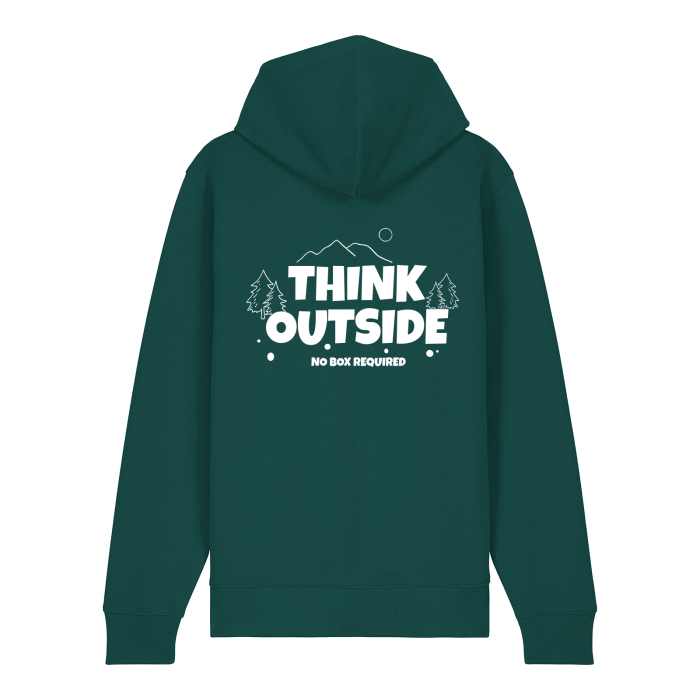 Hanorac gros cu fermoar, Think outside [2]