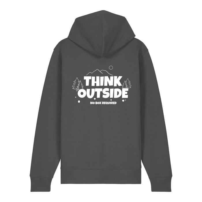 Hanorac gros cu fermoar, Think outside [2]