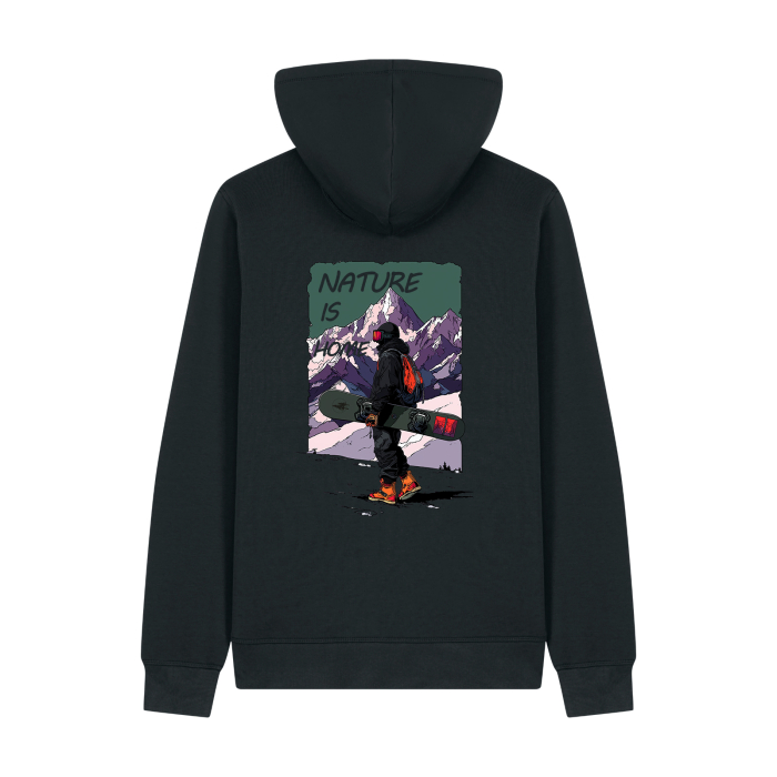 Hanorac unisex cu fermoar, Nature is Home [1]