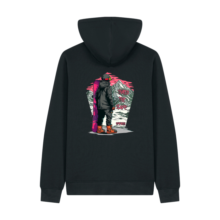 Hanorac unisex cu fermoar, Shred the Slope [1]