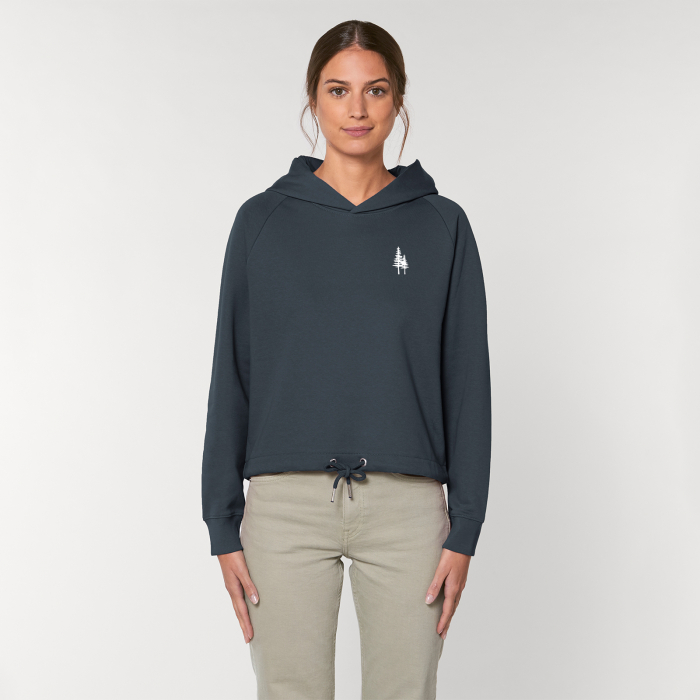 Women's Cropped Fit Hoodie, Logo [2]