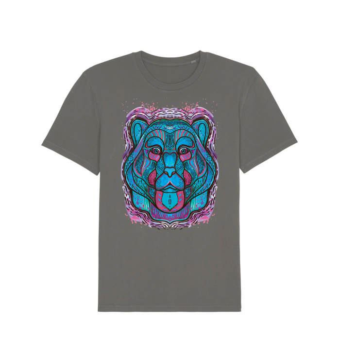 Psychedelic Blue Bear- tricou unisex [4]