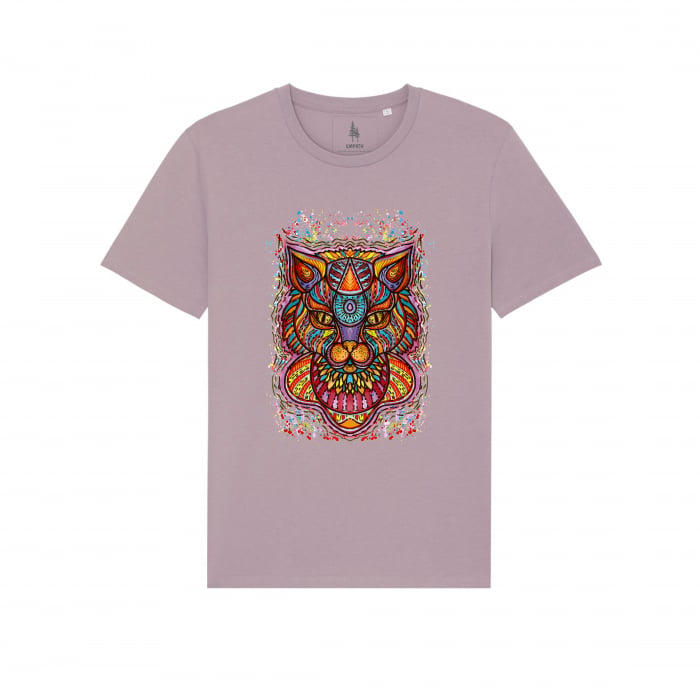 Psychedelic Cat - tricou unisex [6]