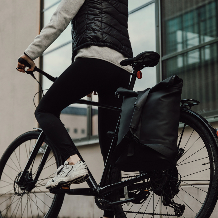Elegant Roll-Top Laptop Backpack [10]