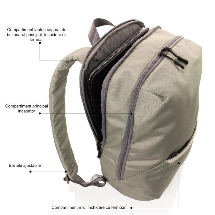 Rucsac laptop 15.6'' din poliester reciclat [9]