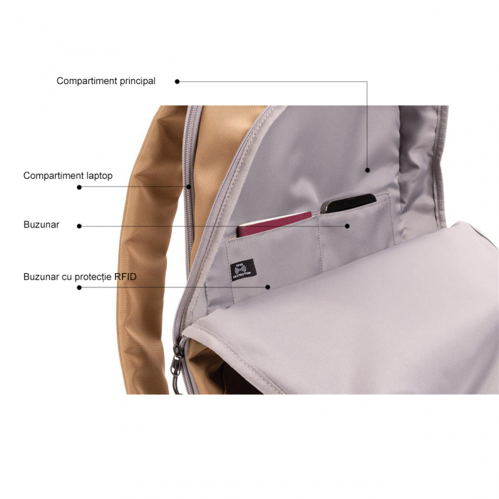 Rucsac laptop 15.6'' din poliester reciclat [9]