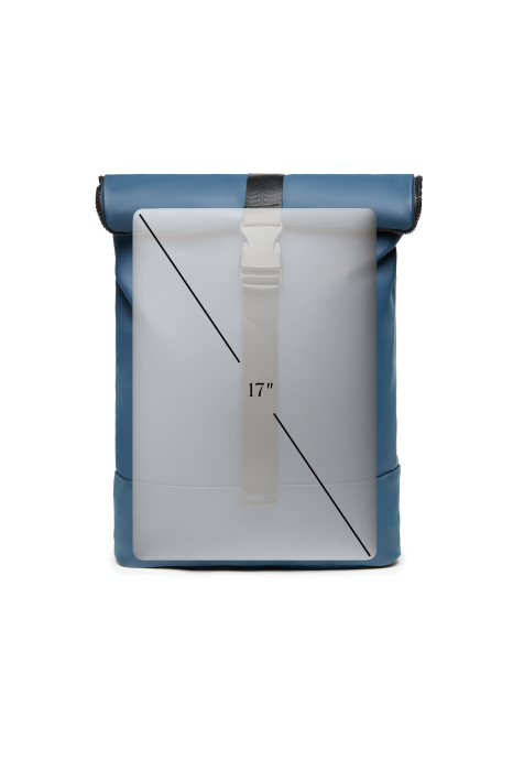 Elegant Roll-Top Laptop Backpack [7]