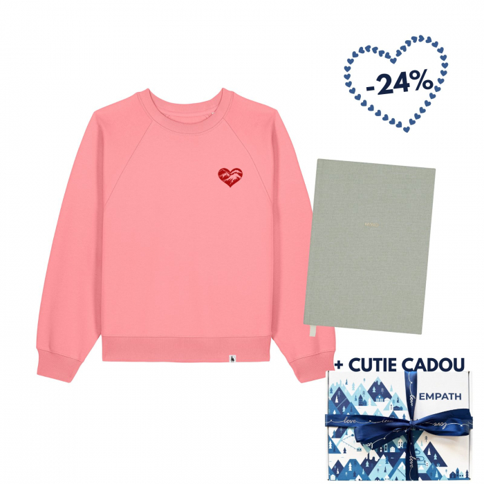 Set cadou Bluza dama Love Mountains si Mind Journal