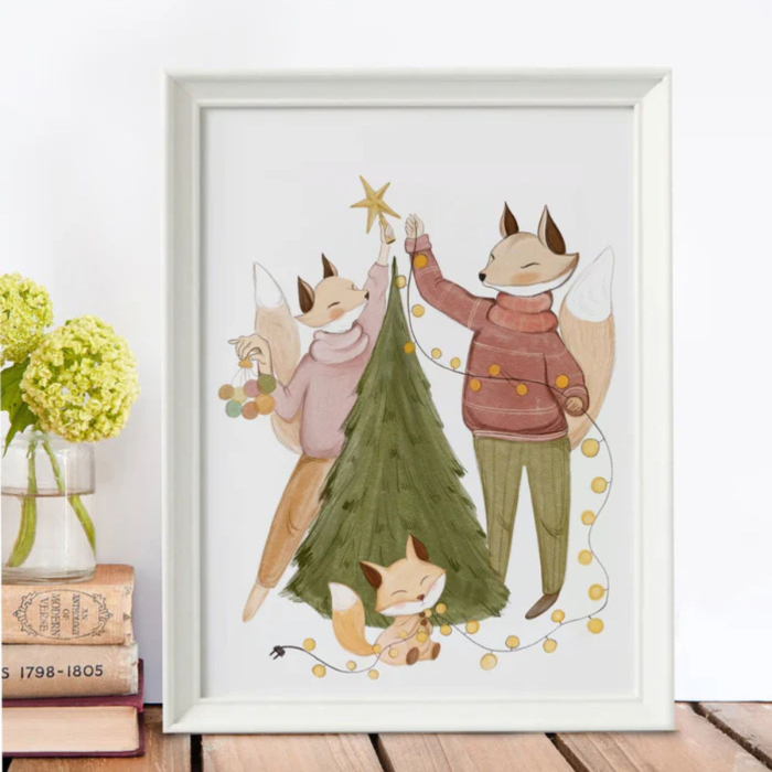 Tablou La vulpi de Crăciun [1]