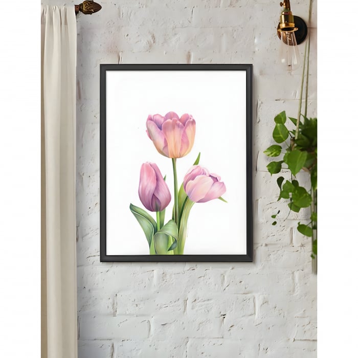 Pink Tulips Painting (colored pencil) [2]
