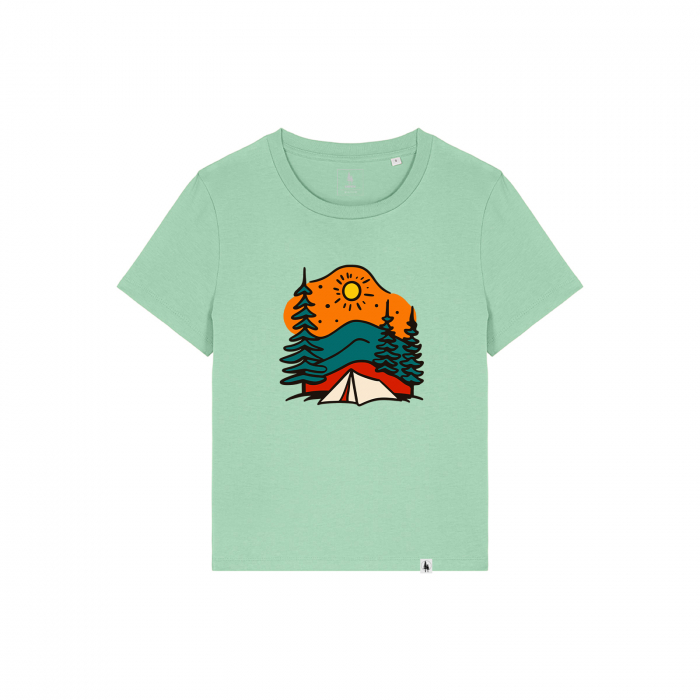 Tricou dama, Camping under the stars