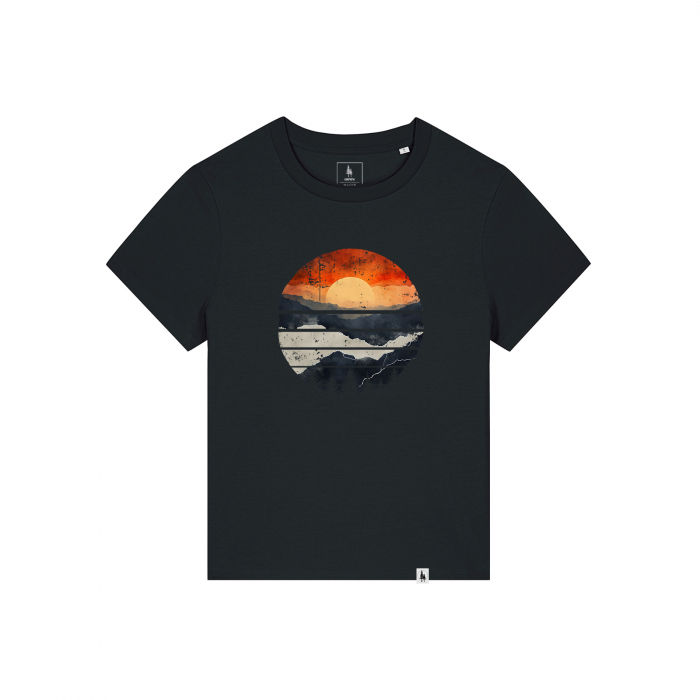 Tricou dama, Sunset over the mountains