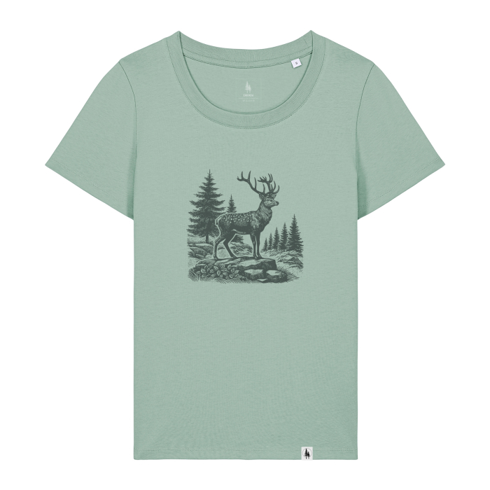 Tricou dama, mid-light, Noble Stag, croială slim [1]