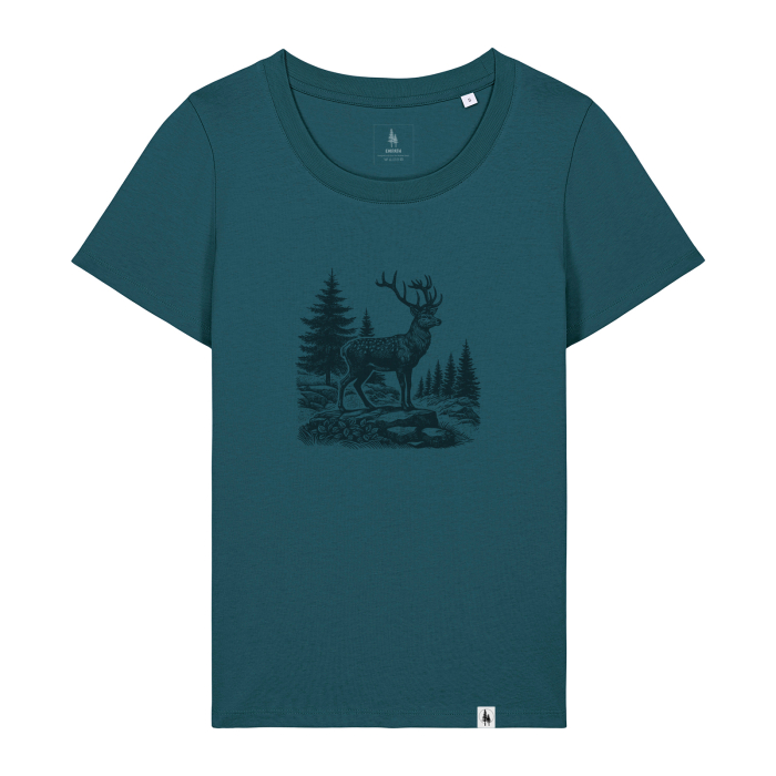 Tricou dama, mid-light, Noble Stag, croială slim [1]