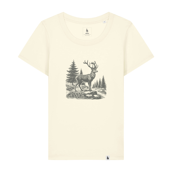 Tricou dama, mid-light, Noble Stag, croială slim [1]