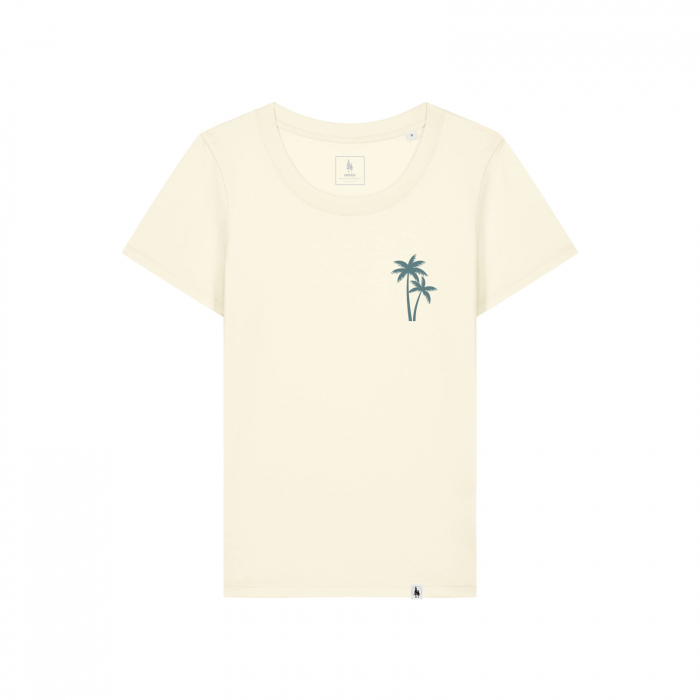 Women's T-shirt, mid-light, Palms, slim fit [1]