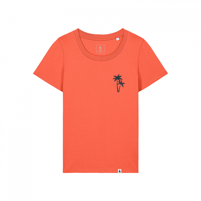 Women's T-shirt, mid-light, Palms, slim fit [1]