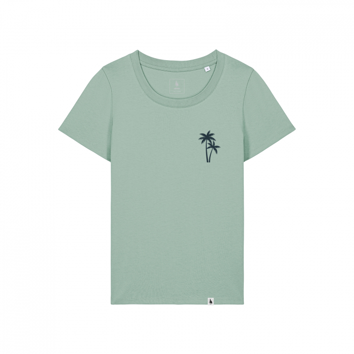 Women's T-shirt, mid-light, Palms, slim fit [1]