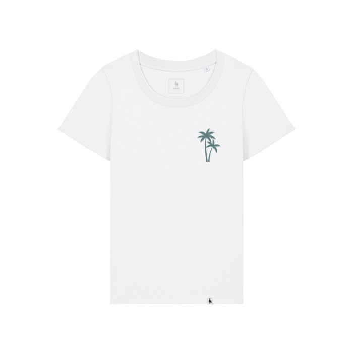 Women's T-shirt, mid-light, Palms, slim fit [1]