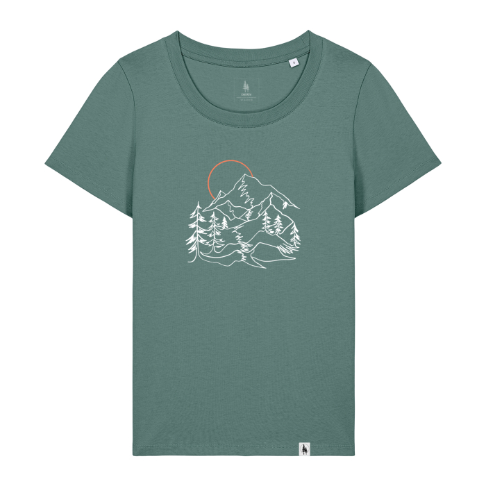 Tricou dama, mid-light, Sunset Peaks, croială slim [1]