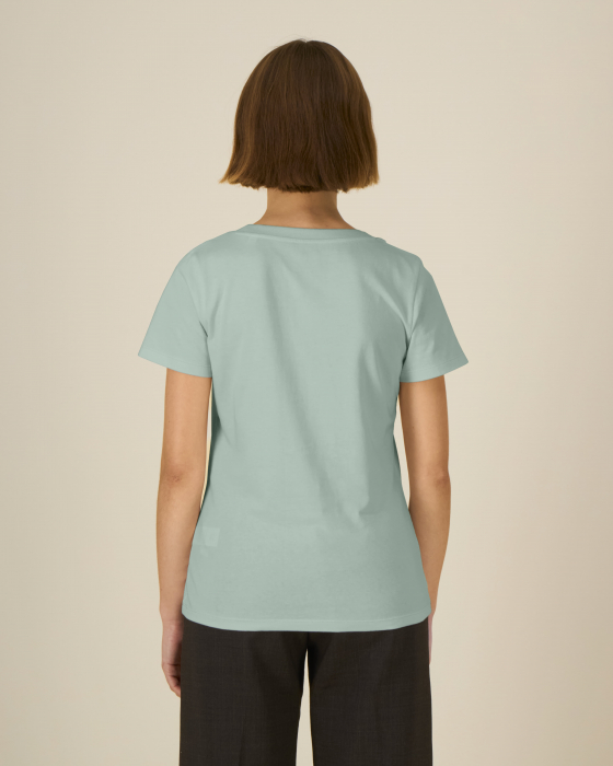 Women's T-shirt, mid-light, Turtle surfer, slim fit [2]