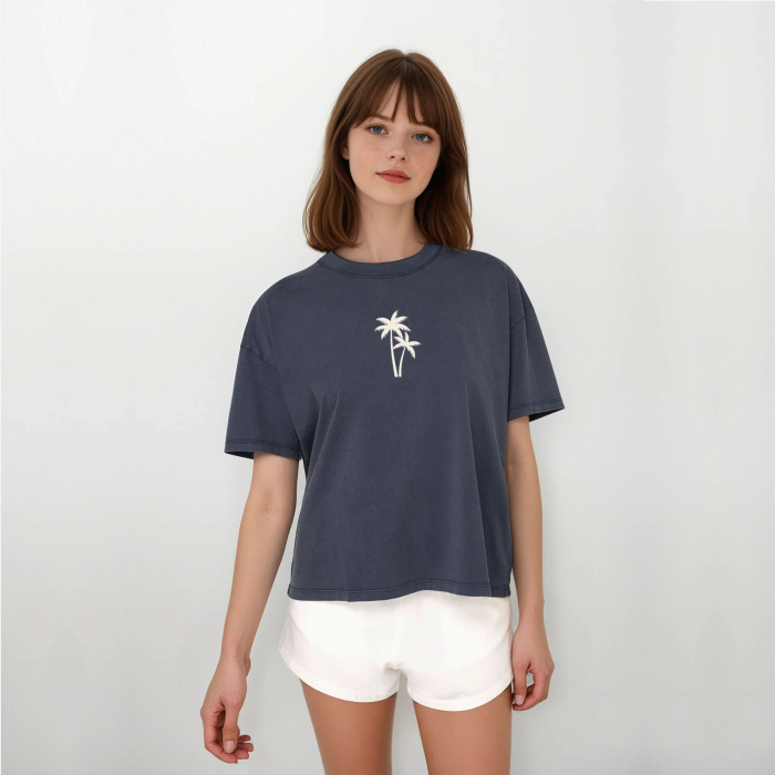LADIES’ OVERSIZE WASHED EFFECT T-SHIRT [2]