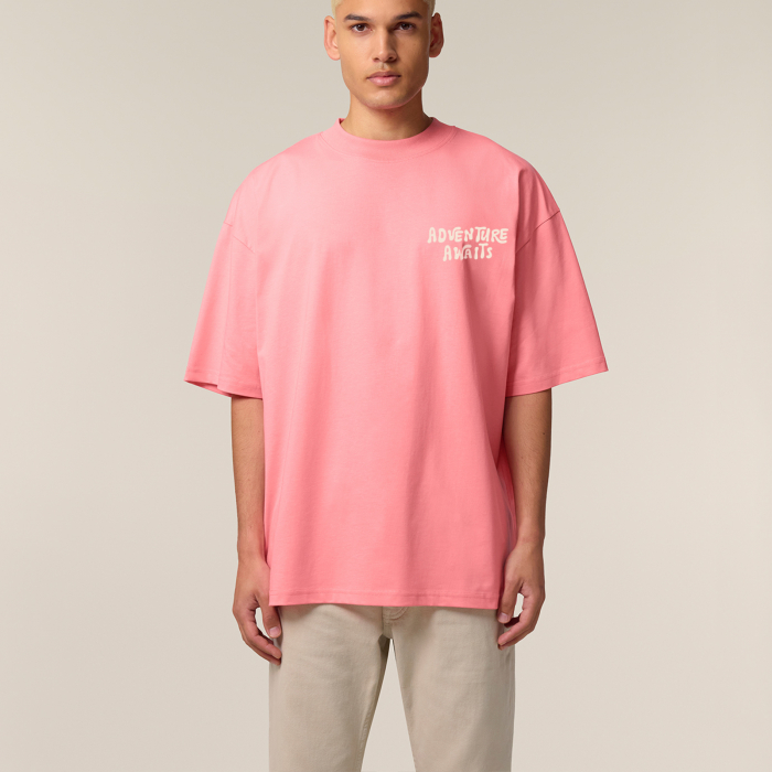 Tricou oversized unisex, Adventure awaits [4]