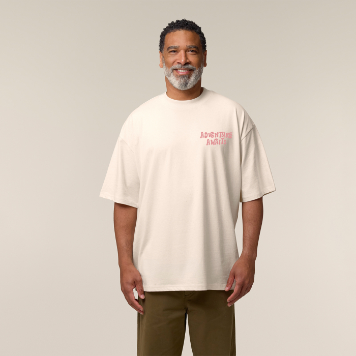 Tricou oversized unisex, Adventure awaits [5]