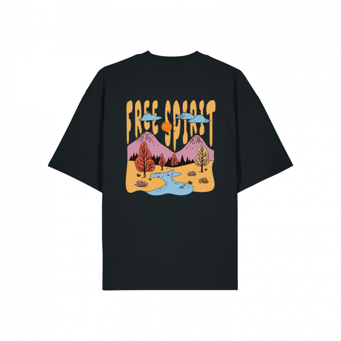 Tricou oversized unisex, S/XL, Free Spirit [2]
