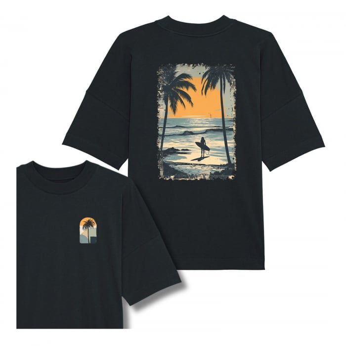 Tricou oversized unisex, Beach Vibes [1]