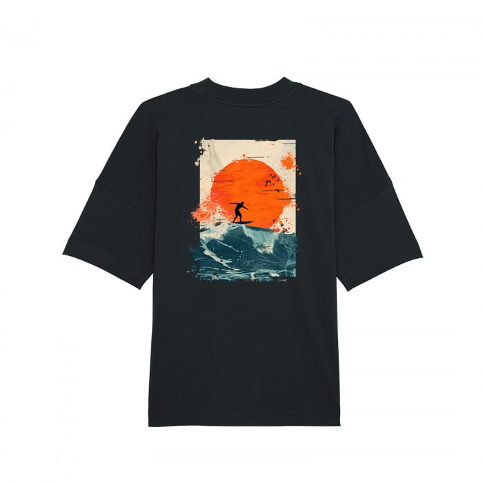 Tricou oversized unisex, Surf Splash