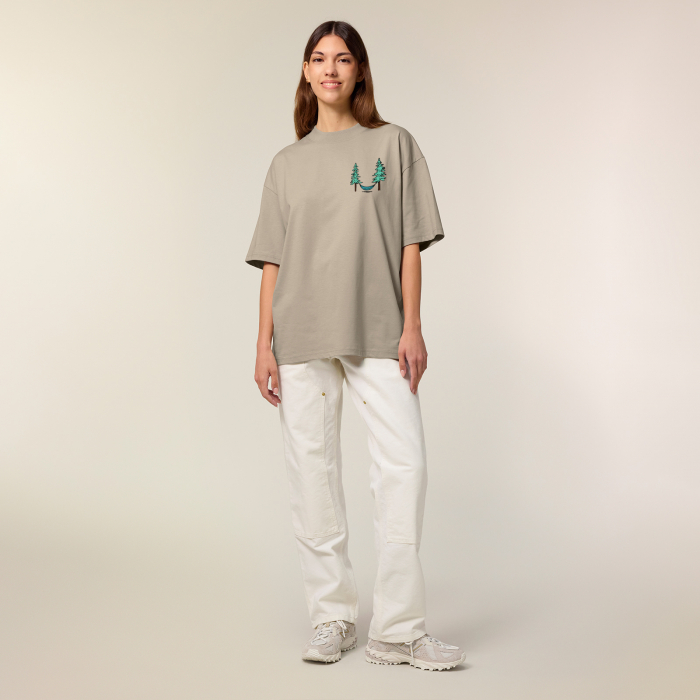 Tricou oversized unisex, Pine relax [5]