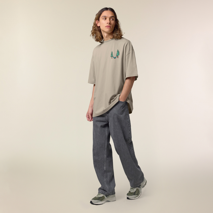 Tricou oversized unisex, Pine relax [7]