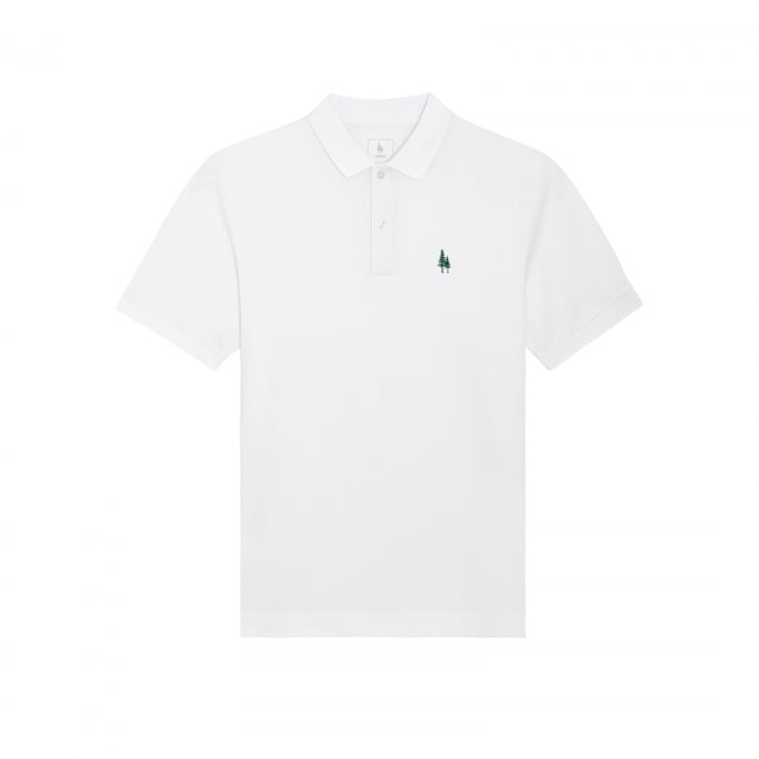 Tricou polo barbati, brodat logo, 100% bumbac organic